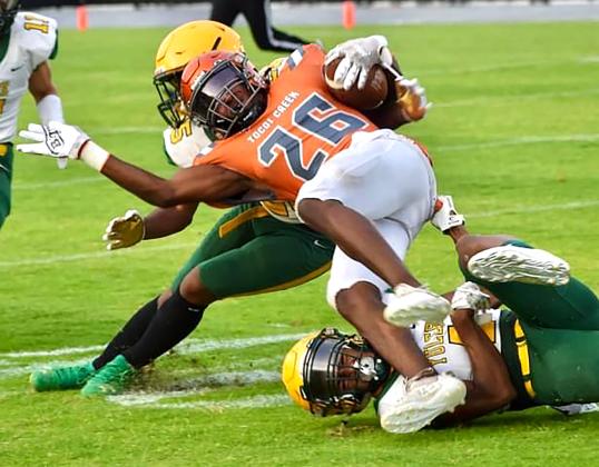 The Yulee High School football team played at Tocoi Creek Thursday in a spring matchup. The Yulee Hornets beat the Toros 44-13. The 2022 season opens Aug. 26.