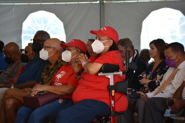 American Beach residents attending the ceremony.