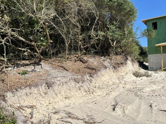 A photograph of the construction site’s current state was provided by City of Fernandina Beach Mayor Mike Lednovich.