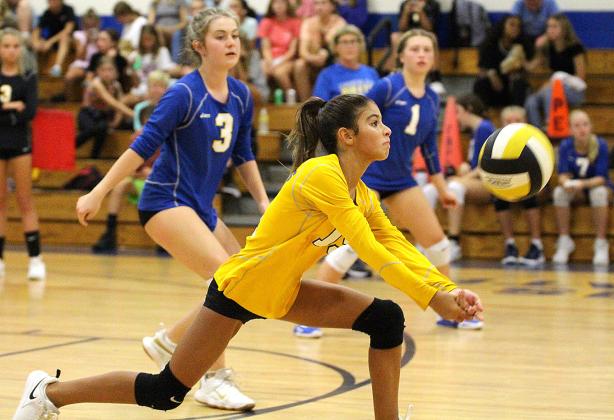 Middle school volleyball teams battled Tuesday in Fernandina Beach. Photo by Beth Jones/News-Leader.
