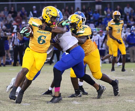 Yulee High School hosted Fernandina Beach Monday night in a makeup matchup. The game was postponed because of Hurricane Ian. Yulee won 21-14. Both teams play on the road Friday. Photos by Beth Jones News-Leader.