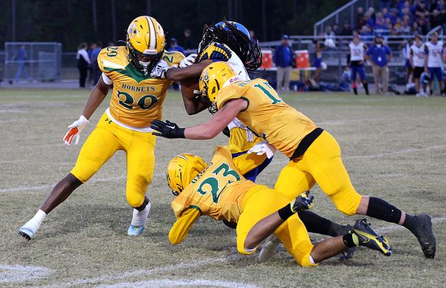Yulee High School hosted Fernandina Beach Monday night in a makeup matchup. The game was postponed because of Hurricane Ian. Yulee won 21-14. Both teams play on the road Friday. Photos by Beth Jones News-Leader.