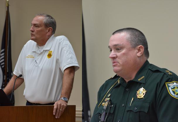 Fire Chief Brady Rigdon (left) and Emergency Management Director Tim Cooper (right). Photos by Marissa Mahoney/News-Leader.