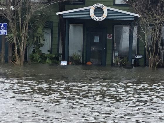 The Down Under restaurant, popular for its location on the Amelia River, was the victim of that very attraction as the river flooded the building.