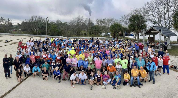 Ceremonial picture of the Amelia Island Open 2022 participants. Photo by Lee Ann Shobe
