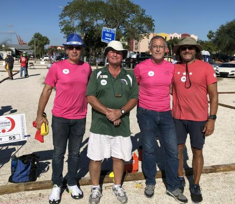 The team of Nigel Glover and Paul Lore (Danger Island) did well to make it through seven games in the recent Amelia Island Open; a great Petanque tournament with players from all over the world.