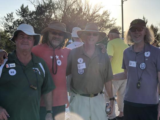 The team of Nigel Glover and Paul Lore (Danger Island) did well to make it through seven games in the recent Amelia Island Open; a great Petanque tournament with players from all over the world.
