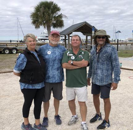 The team of Nigel Glover and Paul Lore (Danger Island) did well to make it through seven games in the recent Amelia Island Open; a great Petanque tournament with players from all over the world.