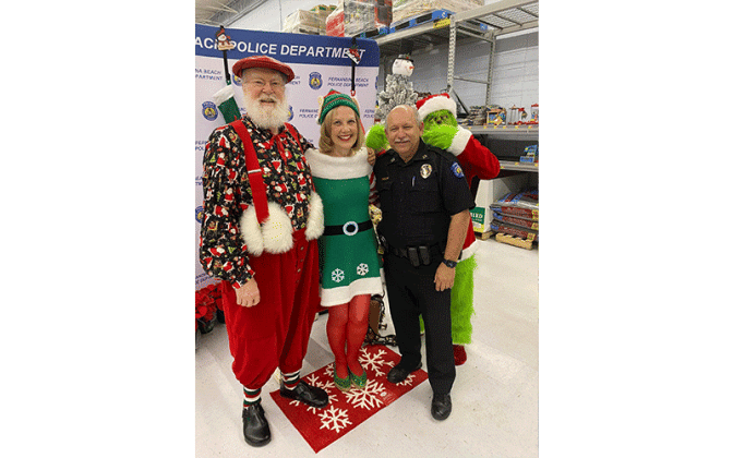 Fernandina Beach Police Department's annual event Shop with Cops, 2022.