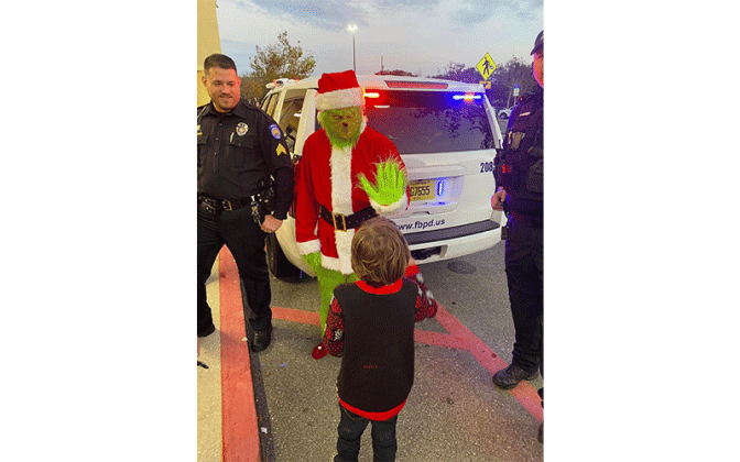 Fernandina Beach Police Department's annual event Shop with Cops, 2022.