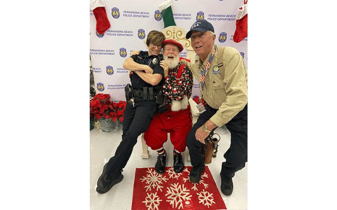 Fernandina Beach Police Department's annual event Shop with Cops, 2022.