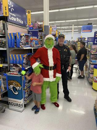 Fernandina Beach Police Department's annual event Shop with Cops, 2022.