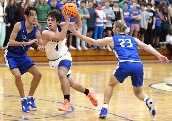 The Fernandina Beach High School boys basketball team hosted the Stanton Blue Devils Friday night in the Pirates’ season opener. Photos by Beth Jones.