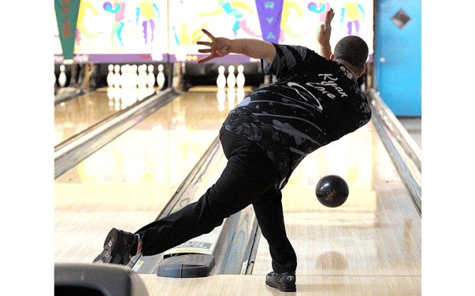 Bowling with the pros. Photos by Beth Jones/News-Leader