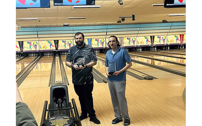 Bowling with the pros. Photos by Beth Jones/News-Leader