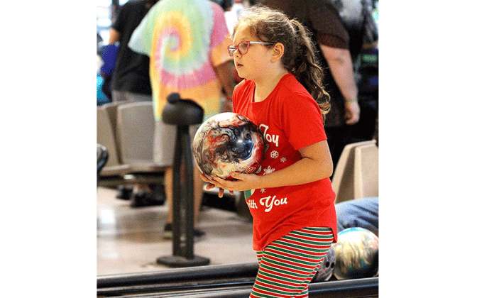 Bowling with the pros. Photos by Beth Jones/News-Leader