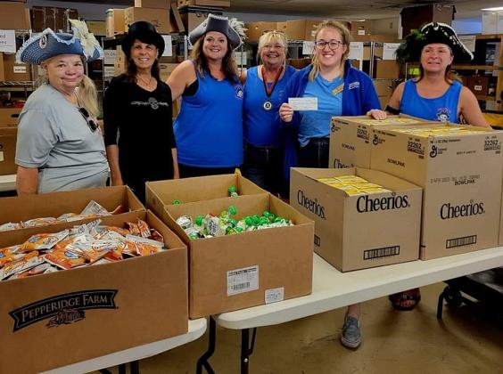 From left, "Luna Sea", "Lashes", "Sea-Kay McGee", "The Lady Judith", Nutrition Services Manager for Barnabas - Casey Hemphill, and "Jewels of the Island". Submitted photo.