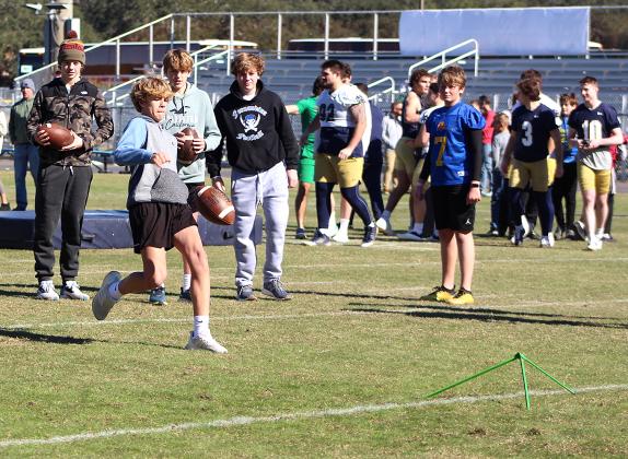 Growing the Game, a program through the TaxSlayer Gator Bowl, which allowed the youths to engage with Notre Dame football players.