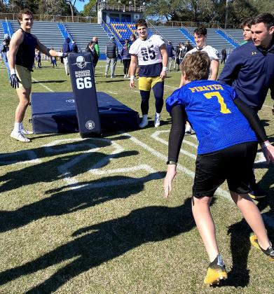 Growing the Game, a program through the TaxSlayer Gator Bowl, which allowed the youths to engage with Notre Dame football players.