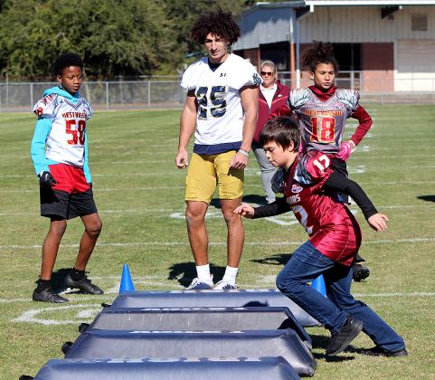 Growing the Game, a program through the TaxSlayer Gator Bowl, which allowed the youths to engage with Notre Dame football players.