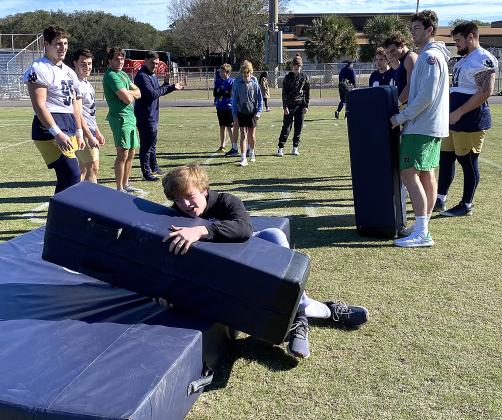 Growing the Game, a program through the TaxSlayer Gator Bowl, which allowed the youths to engage with Notre Dame football players.
