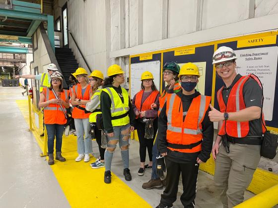 Pictured is a tour that occurred in the Beyond School Walls January session. Submitted photo