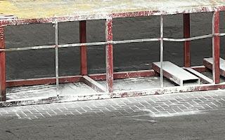 Cement powder covers shelves at the Port of Fernandina. Submitted photo