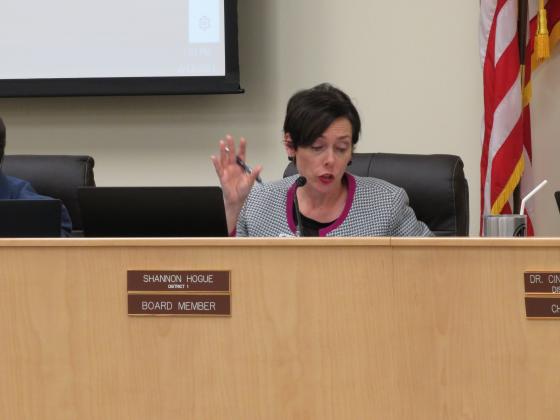 Board member Shannon Hogue.