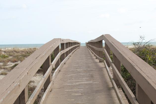 This beach walkover on South Fletcher Avenue is one of more than 40 built and maintained by the city of Fernandina Beach, which cost hundreds of thousands of dollars to construct and maintain. City Commissioner Darron Ayscue said he has reached out to the Nassau County Board of County Commissioners to ask that money from the Municipal Services Taxing Unit, designed to pay for beach renourishment efforts, could be used to help maintain the walkovers.
