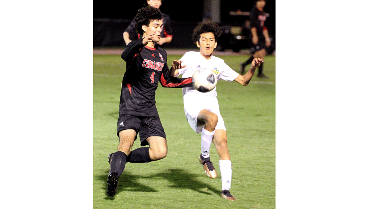 Hornets beat Crusaders to clinch region championship. Photo by Beth Jones/News-Leader