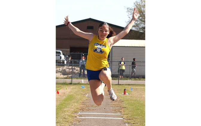 Hornets host Pirates in first track meet of season. Photo by Beth Jones