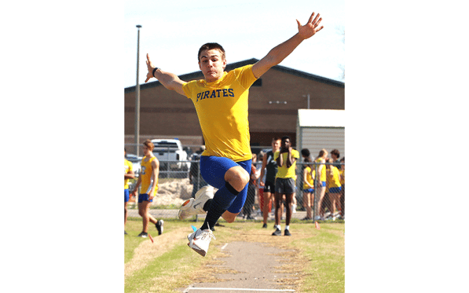 Hornets host Pirates in first track meet of season. Photo by Beth Jones