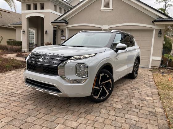 Mitsubishi's Outlander PHEV is a logical transition to battery EV's in this class of SUV. Photo courtesy of Autoeditor