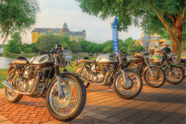 Riding Into History donates to local and national charities with funds collected from the Concours d’Elegance April 14-15. Photos by Jim Dohms
