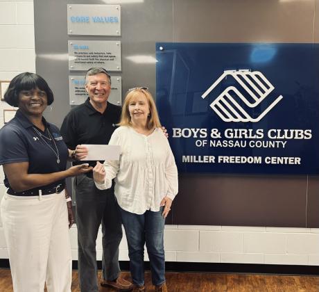 From left, Sherryl Smith, Senior Service Director, Eric Schmidt, WestRock, and Claire Cameron, Director of Foundation Administration. Submitted photo