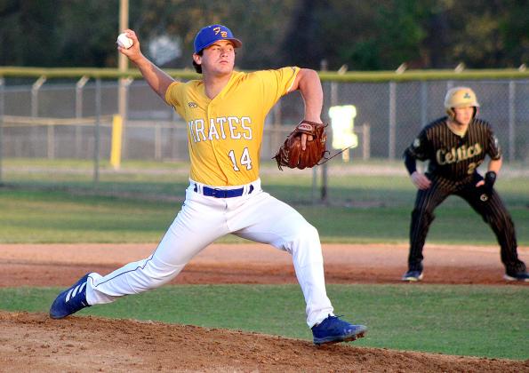 The host Fernandina Beach High School and West Nassau High School baseball teams in action during the 39th annual Diamond Classic at The Ballpark at Fernandina Beach. Photo by Beth Jones/News-Leader