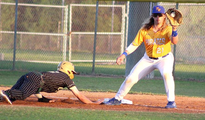 The host Fernandina Beach High School and West Nassau High School baseball teams in action during the 39th annual Diamond Classic at The Ballpark at Fernandina Beach. Photo by Beth Jones/News-Leader