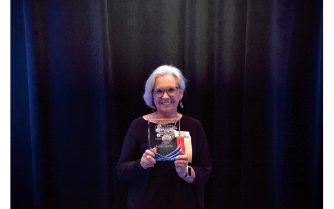 2022 Distinguished Volunteer Service Award: Renee Stoffel Pictured: Renee Stoffel, Barnabas Center Inc.