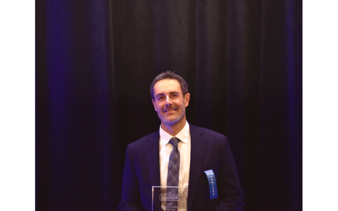 2022 Business Leader of the Year: Ryan Deems Pictured: Ryan Deems, President &amp; Founder, Destination Amelia Vacation Rentals