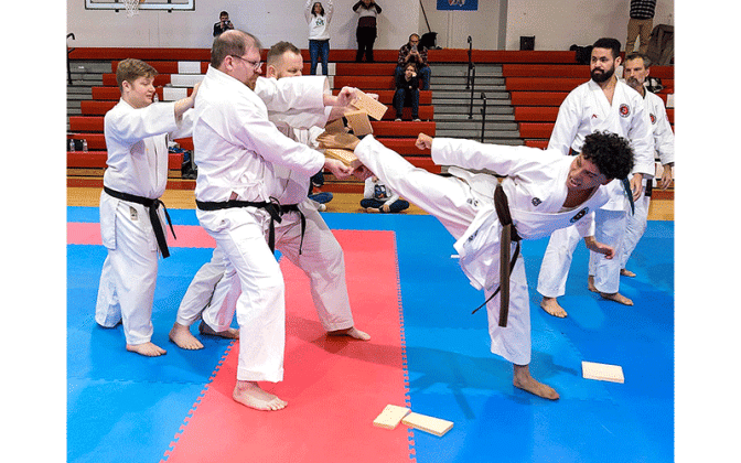 Santiago Barrera is the first student to earn a black belt from Dojo Fernandina. He successfully completed training in West Virginia. Submitted photo