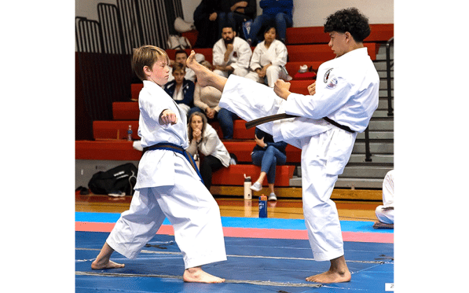 Santiago Barrera is the first student to earn a black belt from Dojo Fernandina. He successfully completed training in West Virginia. Submitted photo