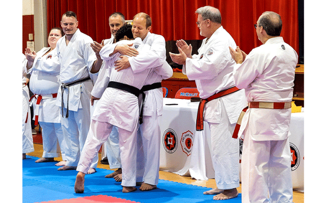 Santiago Barrera is the first student to earn a black belt from Dojo Fernandina. He successfully completed training in West Virginia. Submitted photo