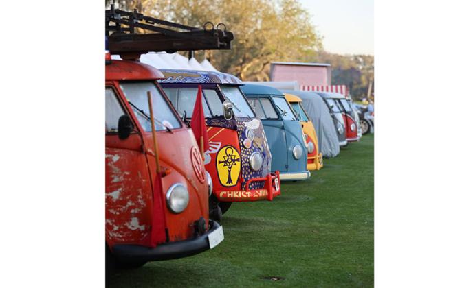 A VW lineup at The Amelia. Photo courtesy of Hagerty Media