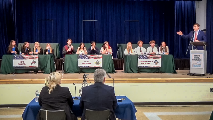 Constitution Bowl three team playoff included Home Education, Yulee High School and Fernandina Beach High School.  Photo by Stan Cottle/special