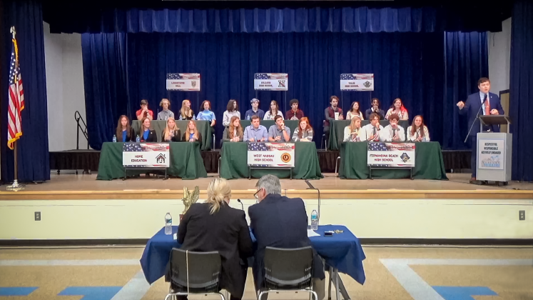 Six high school teams competed in the 2023 Constitution Bowl, including Lindisfarne Hall, Hilliard High School, Yulee High School, Home Education, West Nassau High School and Fernandina Beach High School. Photo by Stan Cottle/special