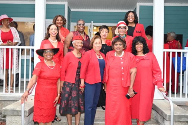 Pictured are, front row from left, Vernell Britton, chairman; Eve Jones, Cassandra Allen, Allean Deloris Gilyard and Cynthia Jones-Jackson, mistress of ceremonies; back row from left, Joy Lawson, Marsha Dean Phelts, Dr. Carolyn Jones, Ann Willis Jennings, Dr. Johnnetta Betsch Cole and Dr. Bria Rice. Submitted photo
