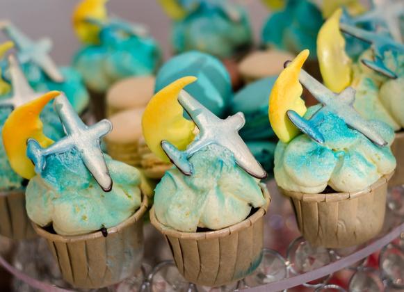 Birthday celebrations include aviation cupcakes. Submitted photo