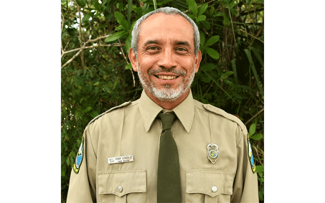 Henry Gonzalez, 2023 Park Ranger of the Year. Submitted photo