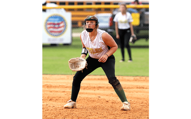 The Callahan Middle School softball team defeated Yulee 7-5 Monday night in the Nassau County championship game at West Nassau High School in Callahan. Photo by Amanda Ream/Community Newspapers
