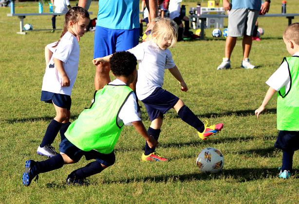 Youth soccer teams hit the fields Wednesday at the Amelia Island Youth Soccer complex on Bailey Road for spring league action. Photo by Beth Jones\News-Leader
